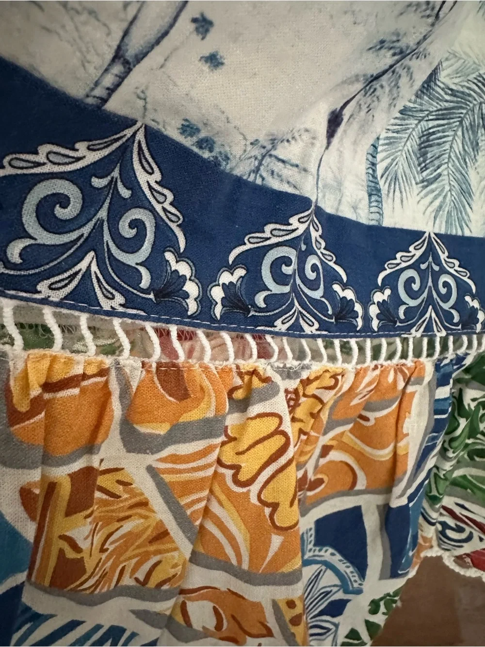 Farm Rio Valeria Tiered Tropical Floral Maxi Dress